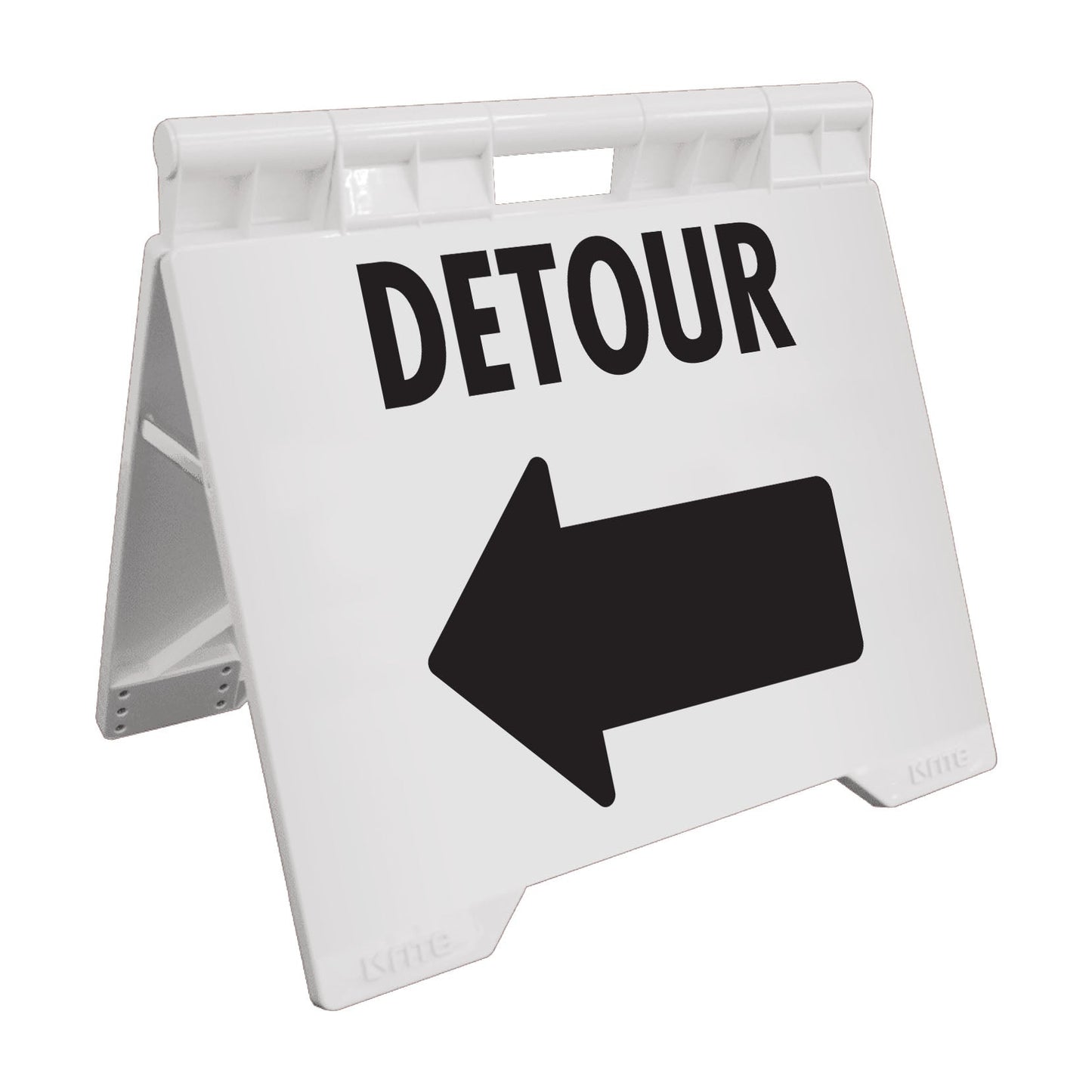 Detour Left - Evarite A - Frame Sign - New Signs