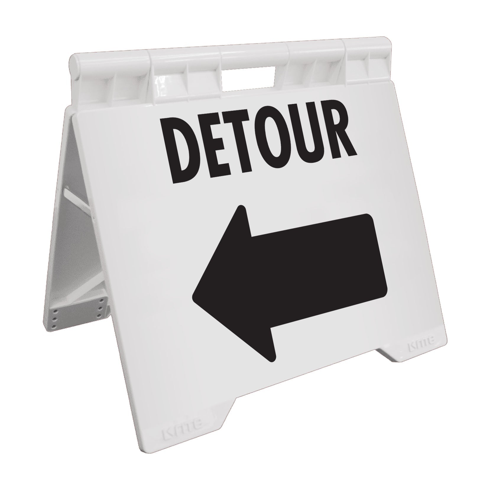 Detour Left - Evarite A - Frame Sign - New Signs