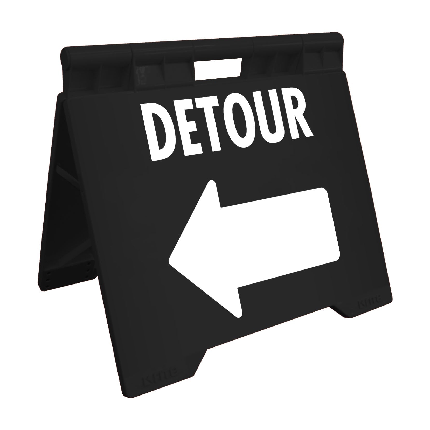 Detour Left - Evarite A - Frame Sign - New Signs