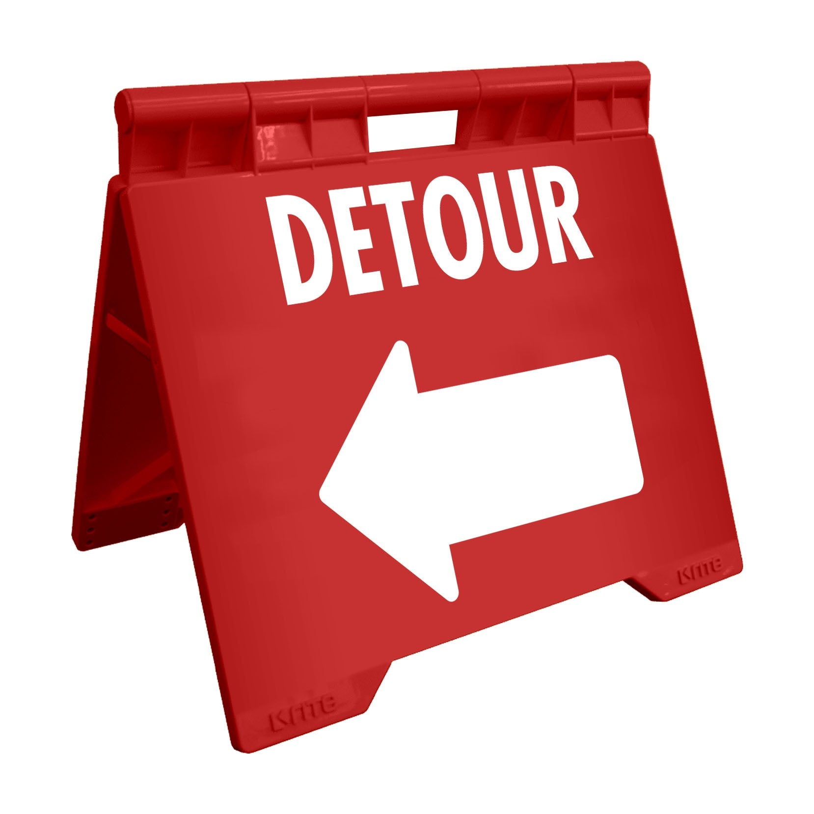 Detour Left - Evarite A - Frame Sign - New Signs