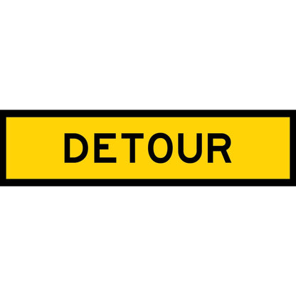 Detour Long Skinny Multi Message Traffic Sign - New Signs