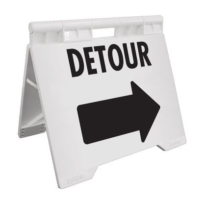Detour Right - Evarite A - Frame Sign - New Signs