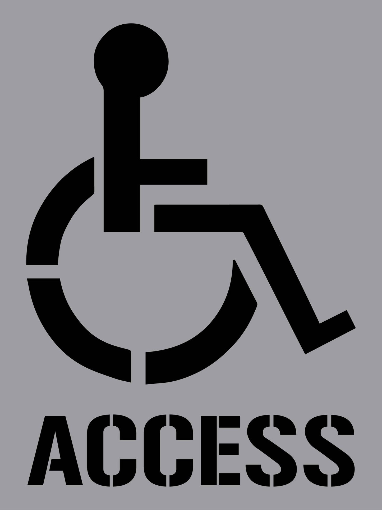 Disabled Access - Aluminium Composite Stencil - New Signs