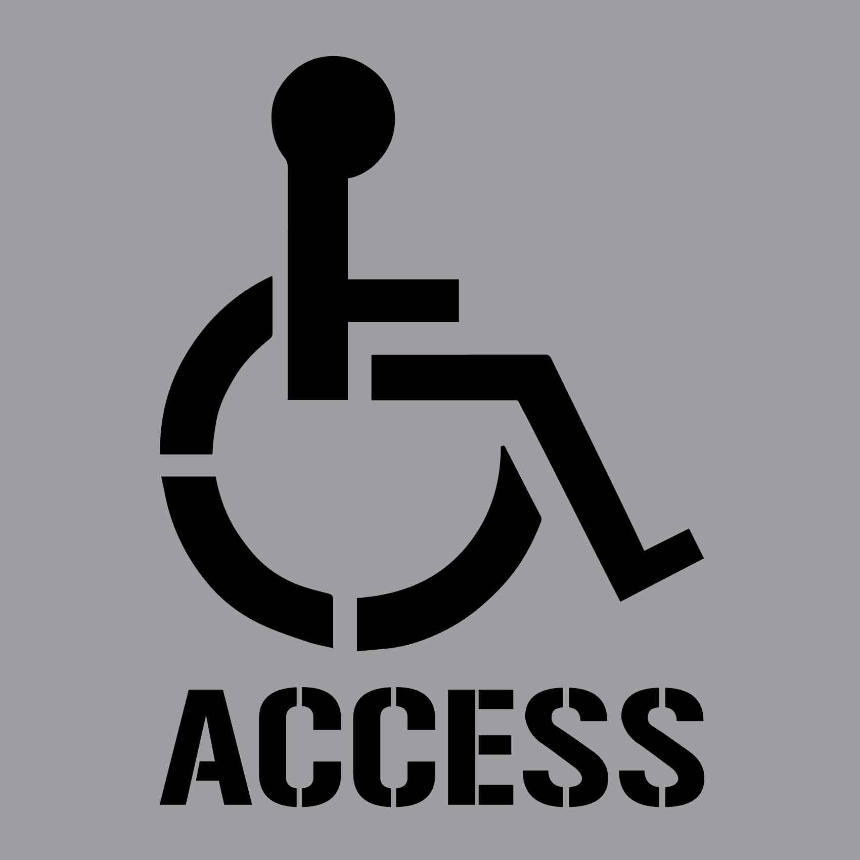 Disabled Access - Aluminium Composite Stencil - New Signs