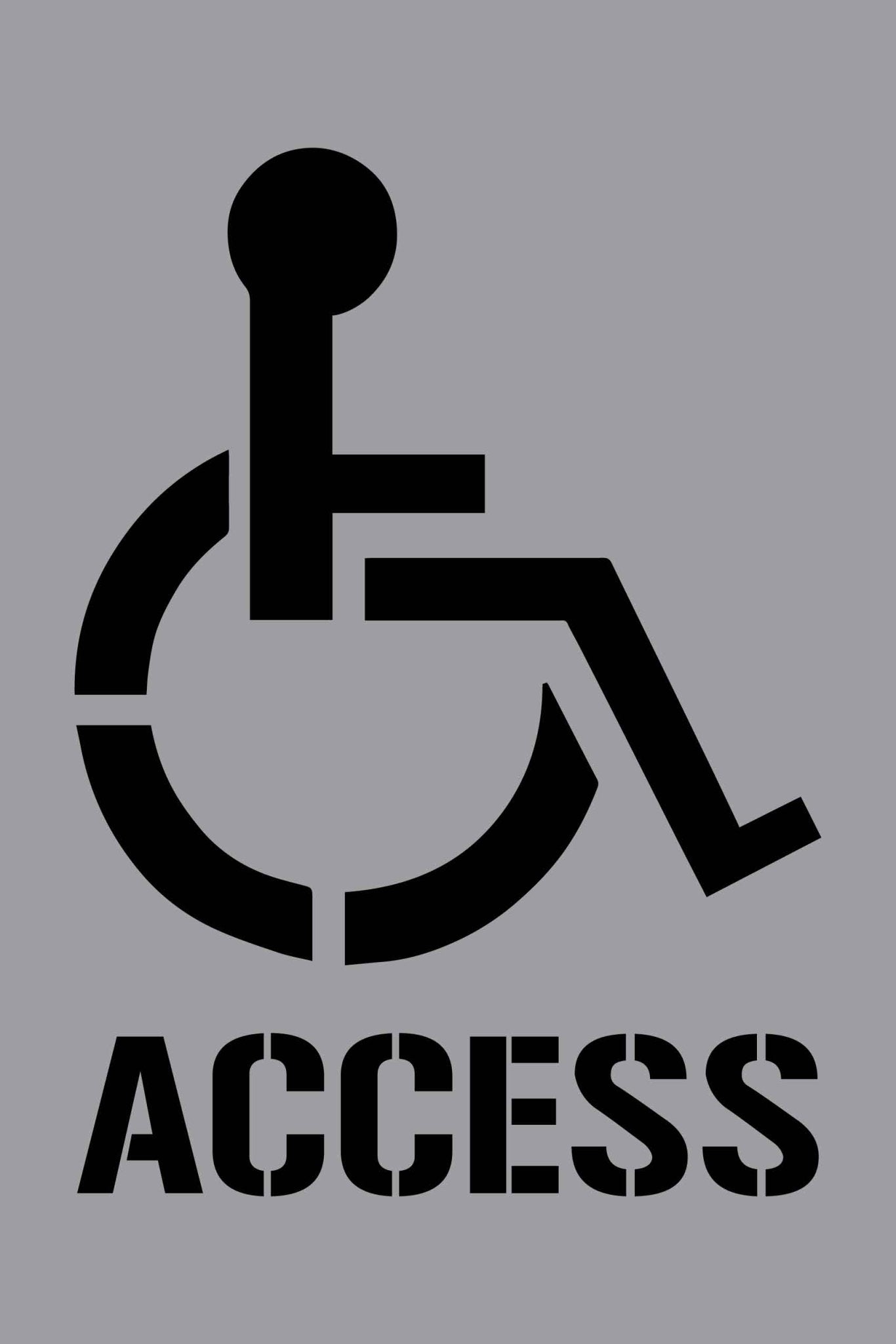Disabled Access - Aluminium Composite Stencil - New Signs