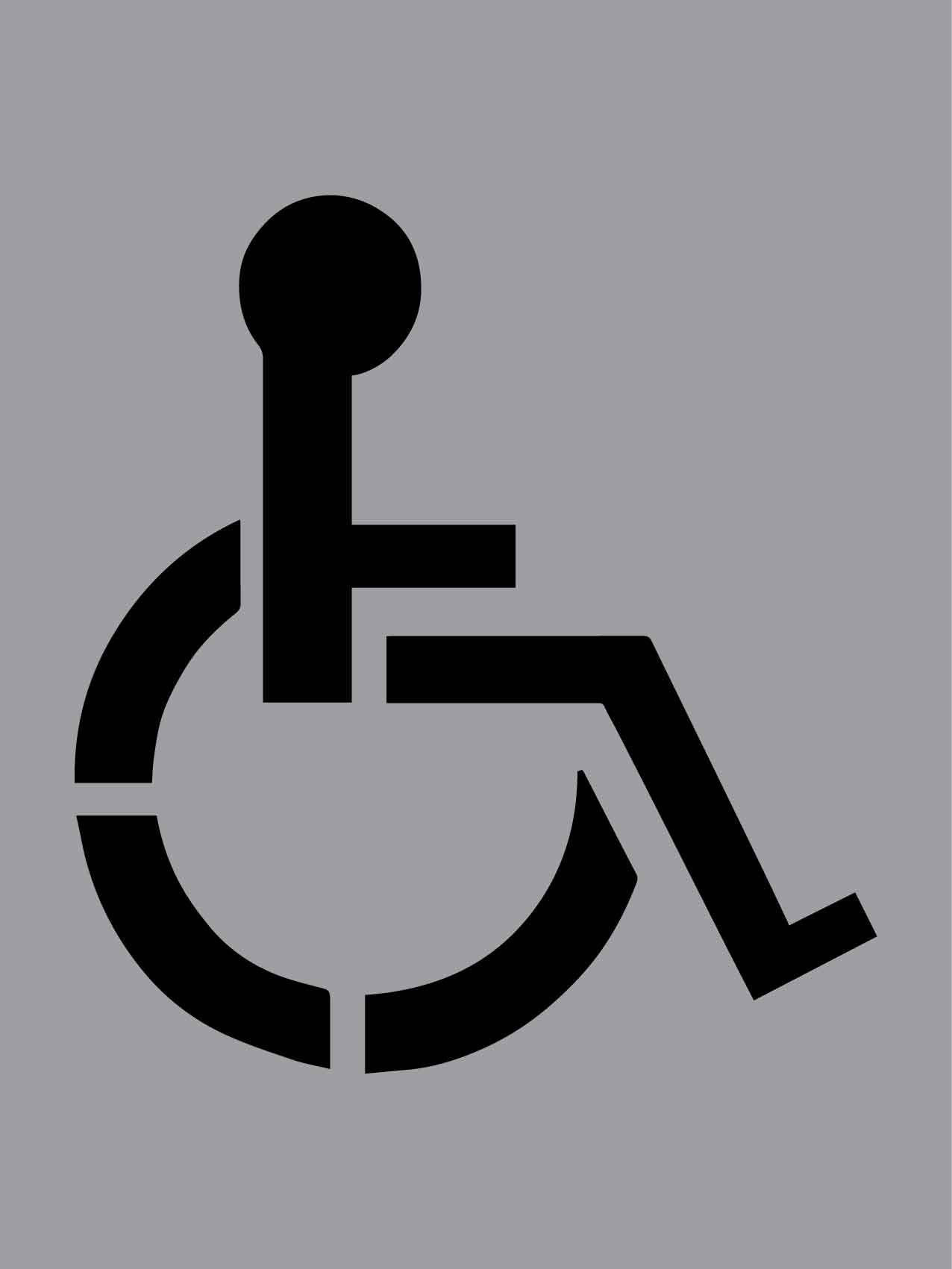 Disabled Parking - Aluminium Composite Stencil - New Signs