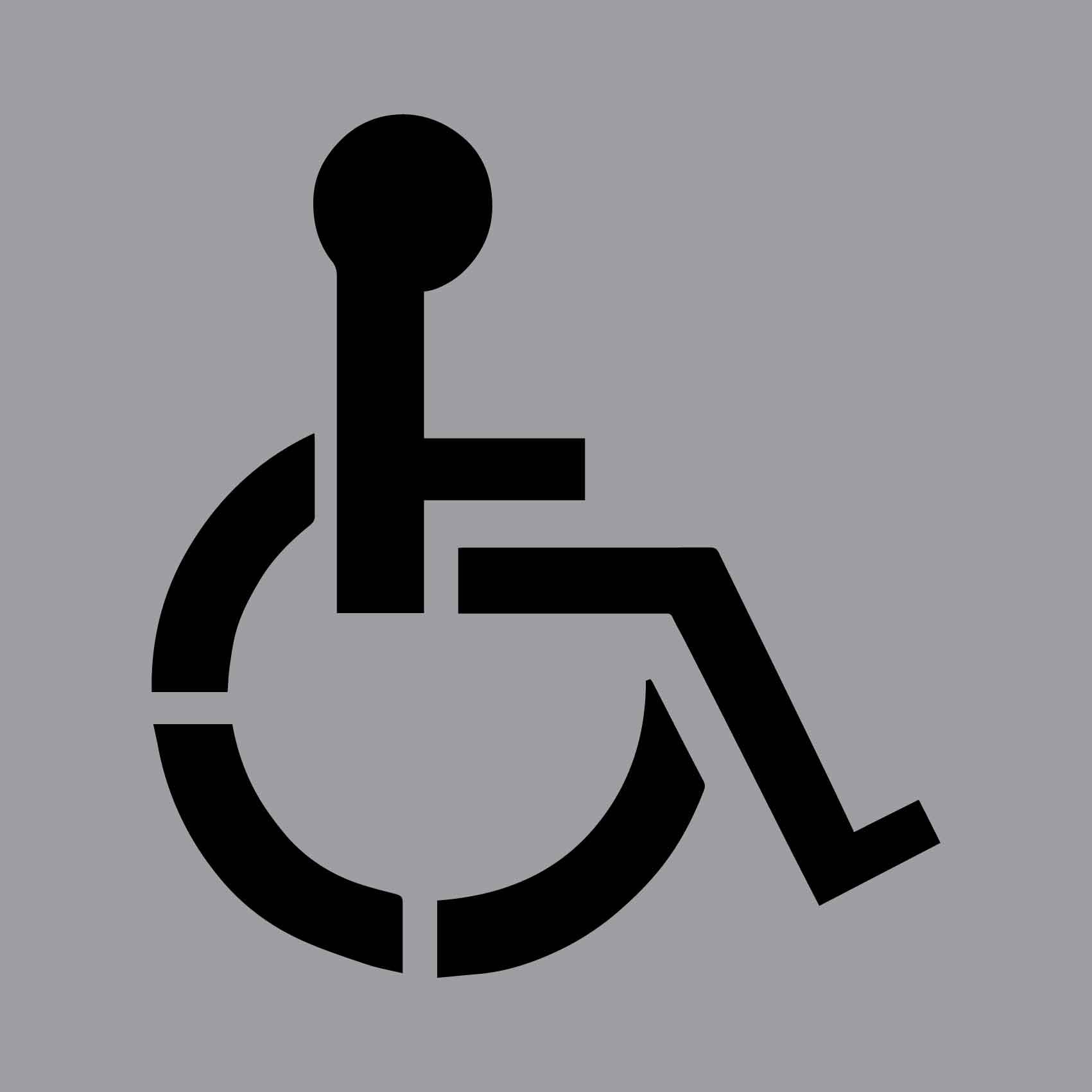 Disabled Parking - Aluminium Composite Stencil - New Signs