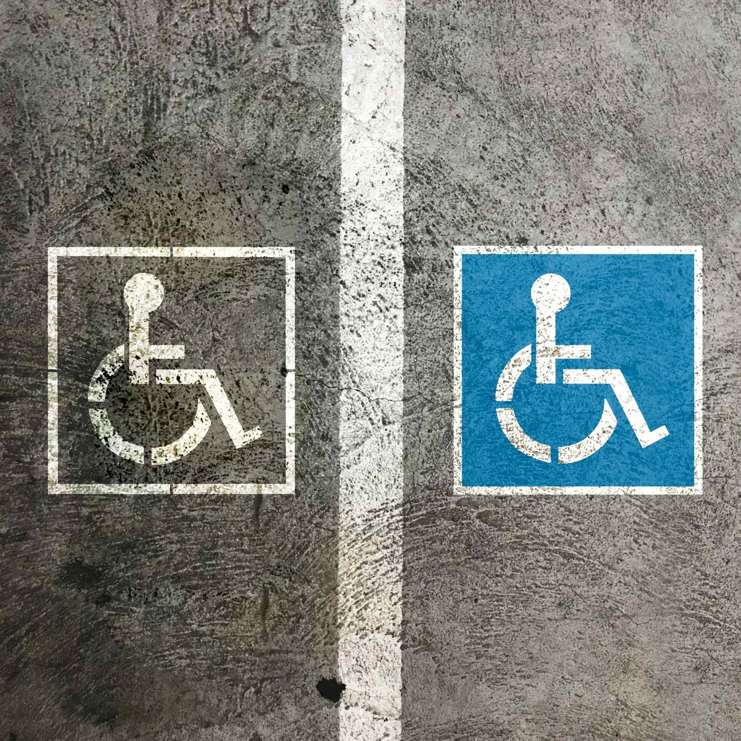 Disabled Parking - Aluminium Composite Stencil - New Signs