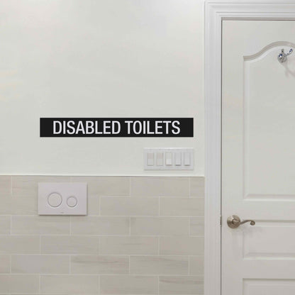 Disabled Toilets - Statutory Sign - New Signs