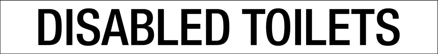 Disabled Toilets - Statutory Sign - New Signs