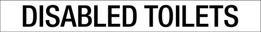 Disabled Toilets - Statutory Sign - New Signs