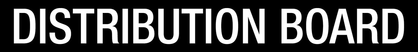 Distribution Board - Statutory Sign - New Signs