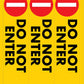 Do Not Enter - Corflute Bollard Cover - New Signs