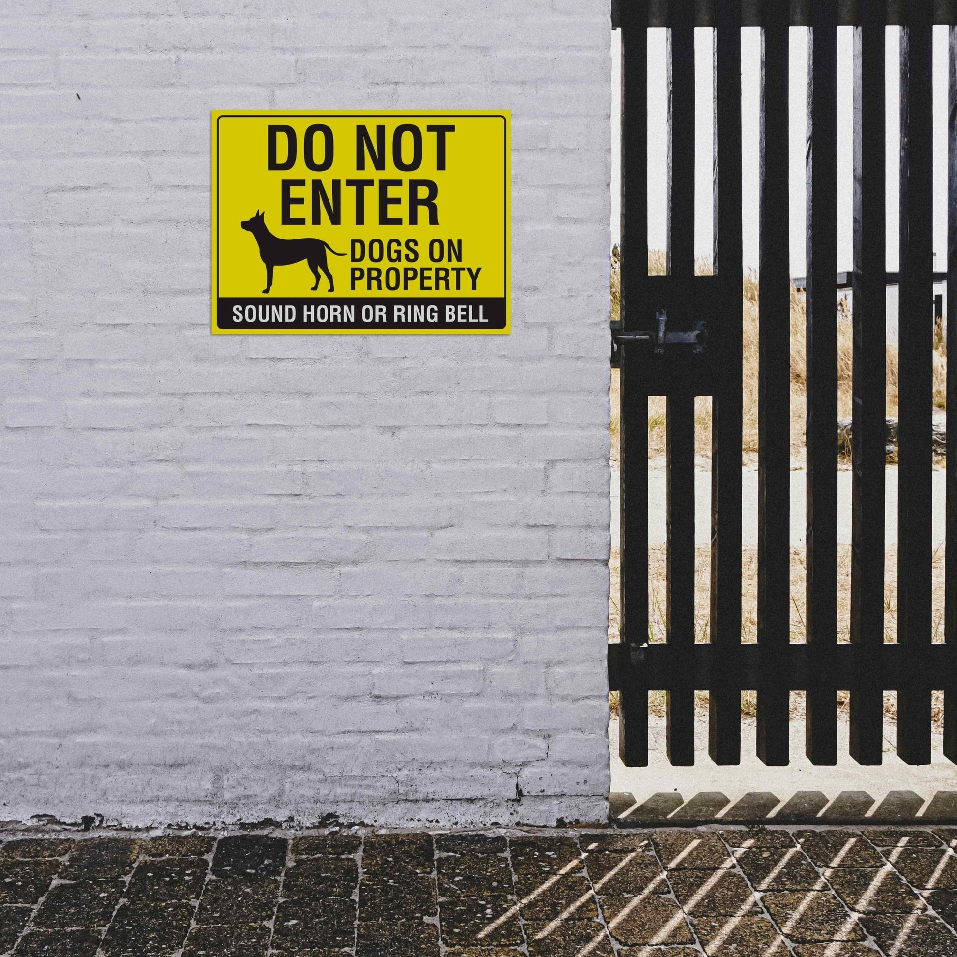 Do Not Enter Dogs On Property Sign - New Signs