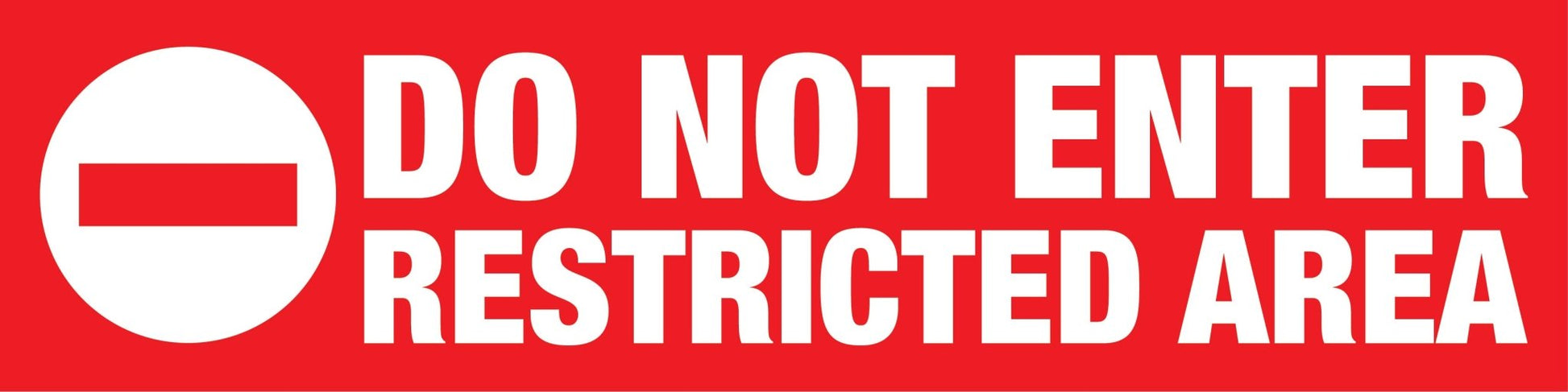 Do Not Enter Restricted Area - Landscape Corflute Toblerone Signs - New Signs