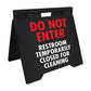 Do Not Enter Restroom Temporarily Closed For Cleaning - Evarite A - Frame Sign - New Signs