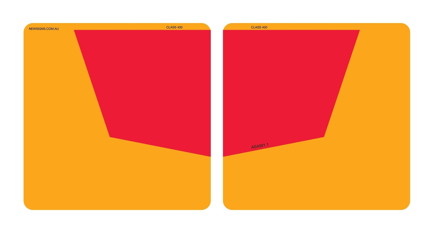 Do Not Overtake Turning Vehicle Blank (Set) 300mm Reflective Sign - New Signs