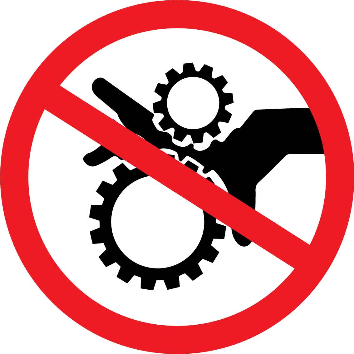 Do Not Touch Moving Parts Decal - New Signs