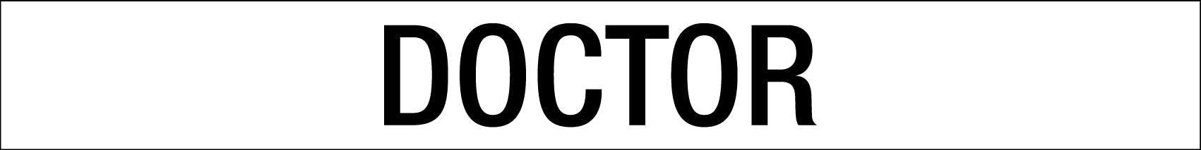 Doctor - Statutory Sign - New Signs