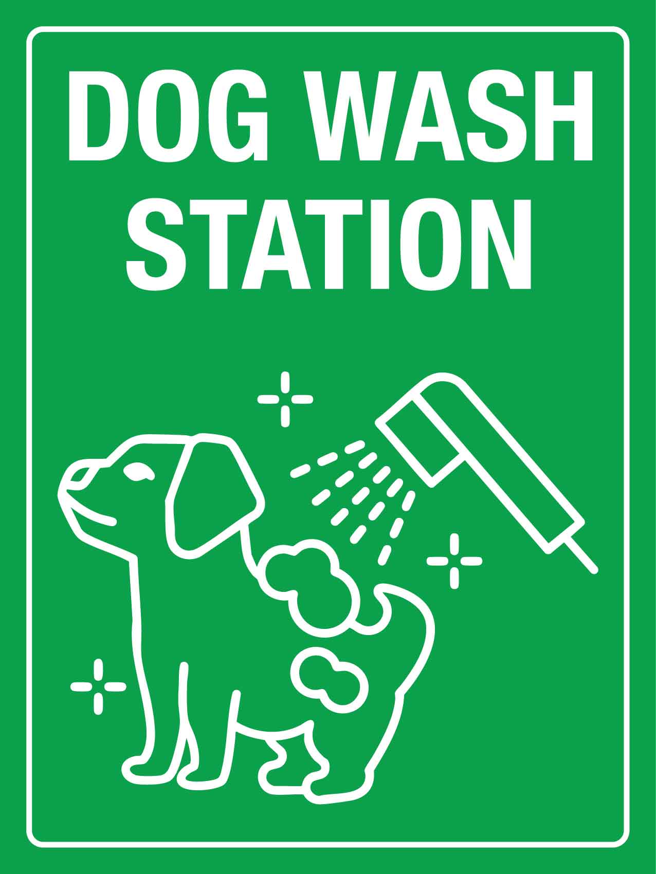 Dog Wash Station Sign - New Signs