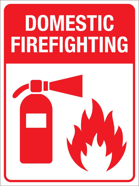 Domestic Firefighting Sign - New Signs