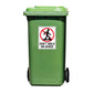 Don't Walk On Grass Wheelie Bin Sticker - New Signs