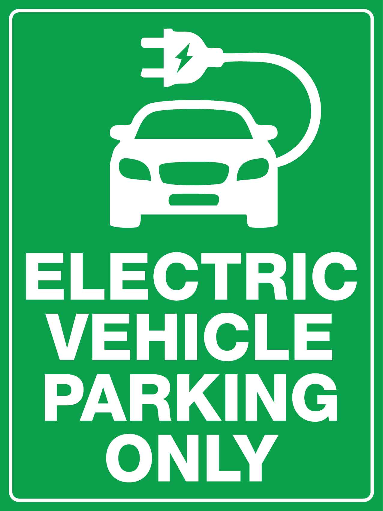 Electric Vehicle Parking Only Sign - New Signs
