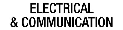 Electrical & Communication - Statutory Sign - New Signs