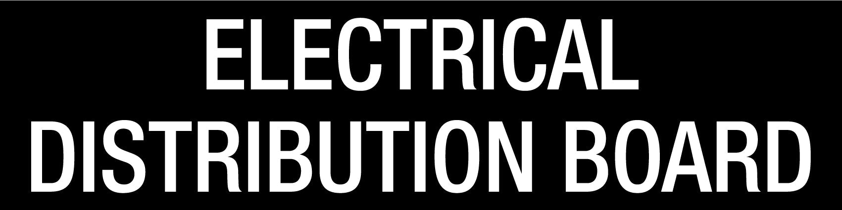 Electrical Distribution Board - Statutory Sign - New Signs