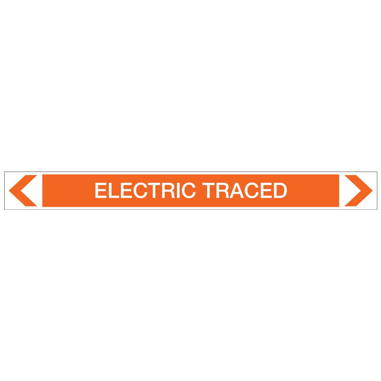 Electrical - Electric Traced - Pipe Marker Sticker - New Signs