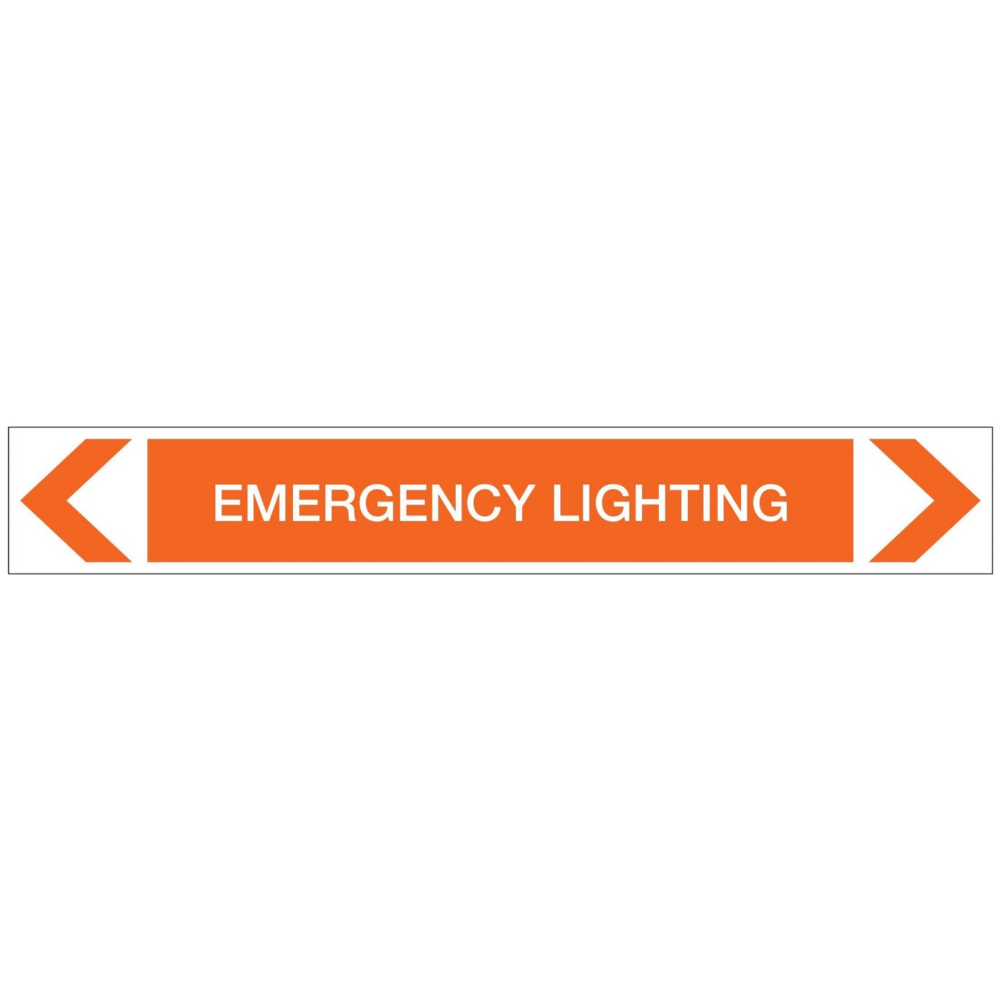 Electrical - Emergency Lighting - Pipe Marker Sticker - New Signs