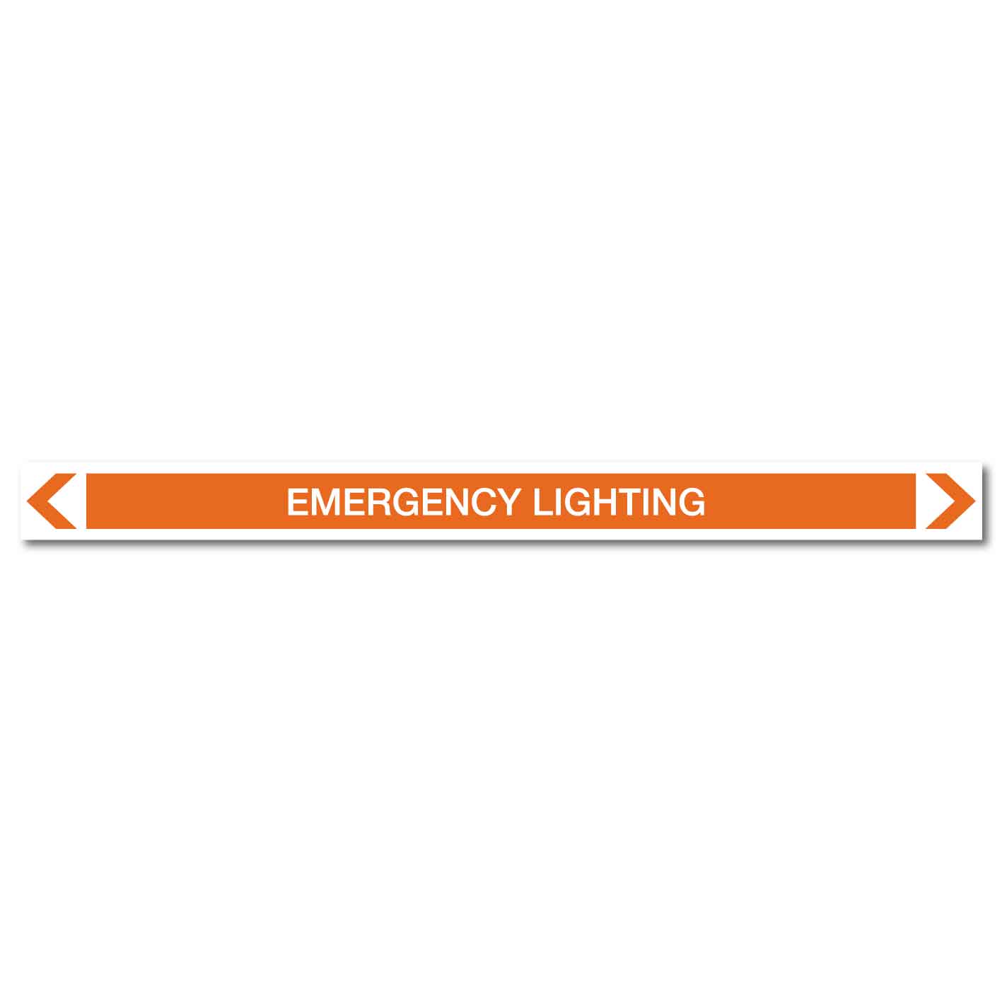 Electrical - Emergency Lighting - Pipe Marker Sticker - New Signs