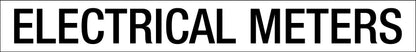 Electrical Meters - Statutory Sign - New Signs
