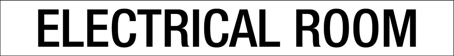 Electrical - Room - Statutory Sign - New Signs