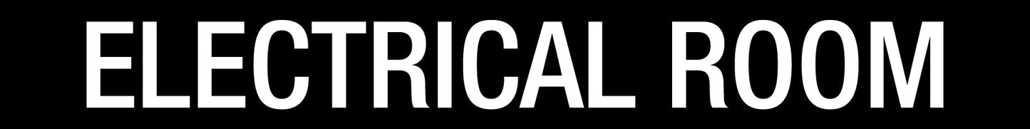 Electrical - Room - Statutory Sign - New Signs