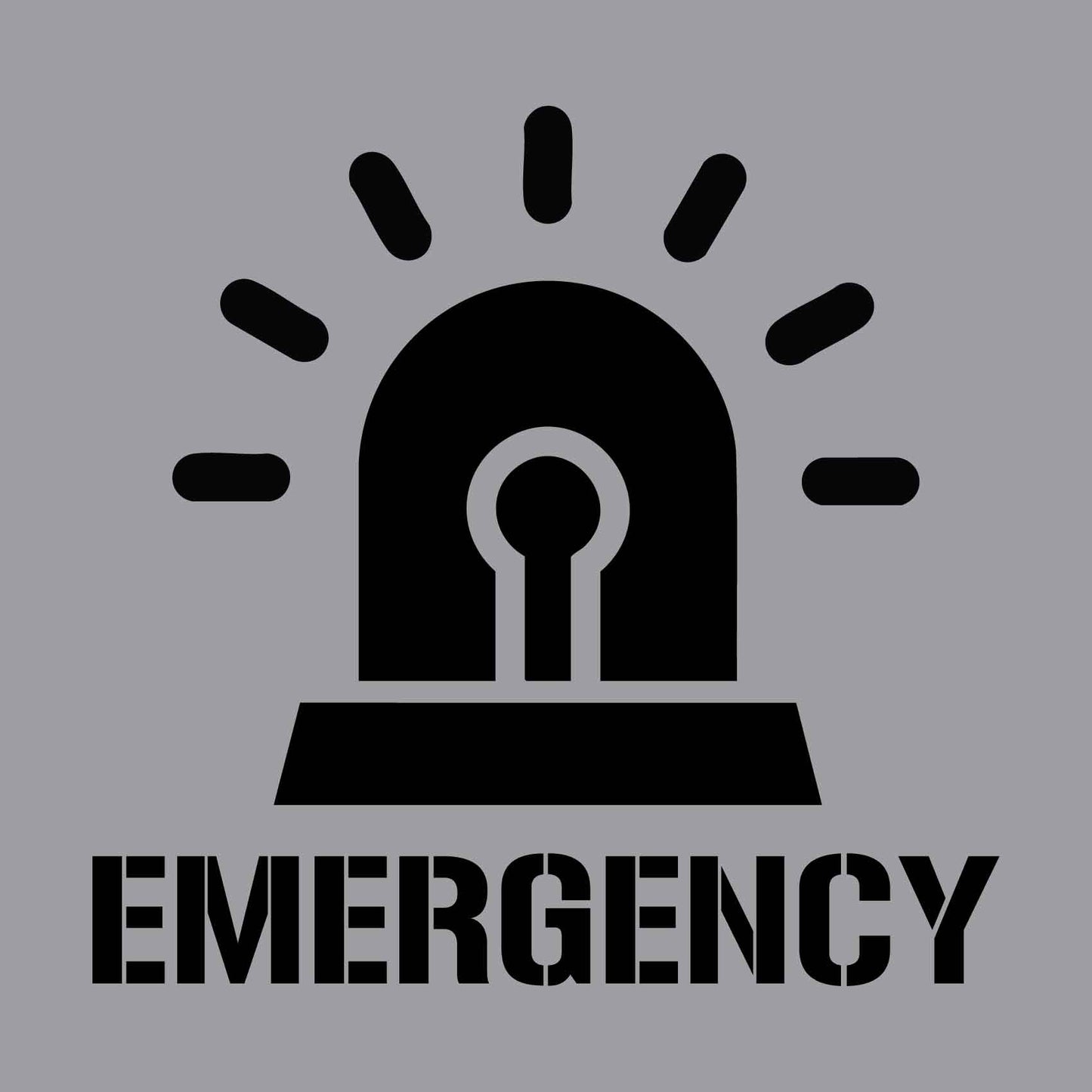 Emergency - Aluminium Composite Stencil - New Signs