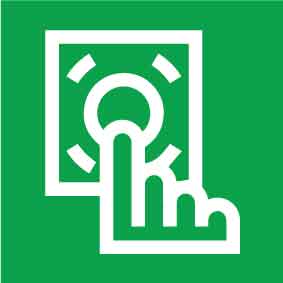 Emergency Call (Square) Decal - New Signs