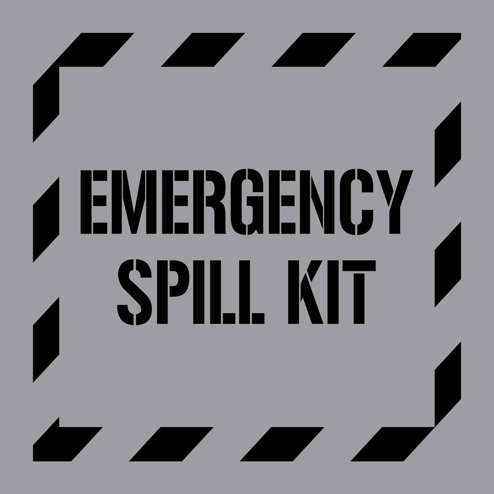Emergency Spill Kit - Aluminium Composite Stencil - New Signs