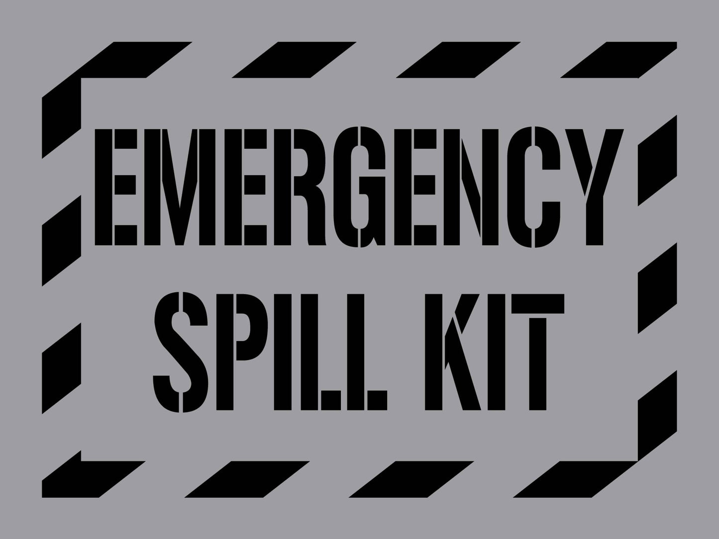 Emergency Spill Kit - Aluminium Composite Stencil - New Signs