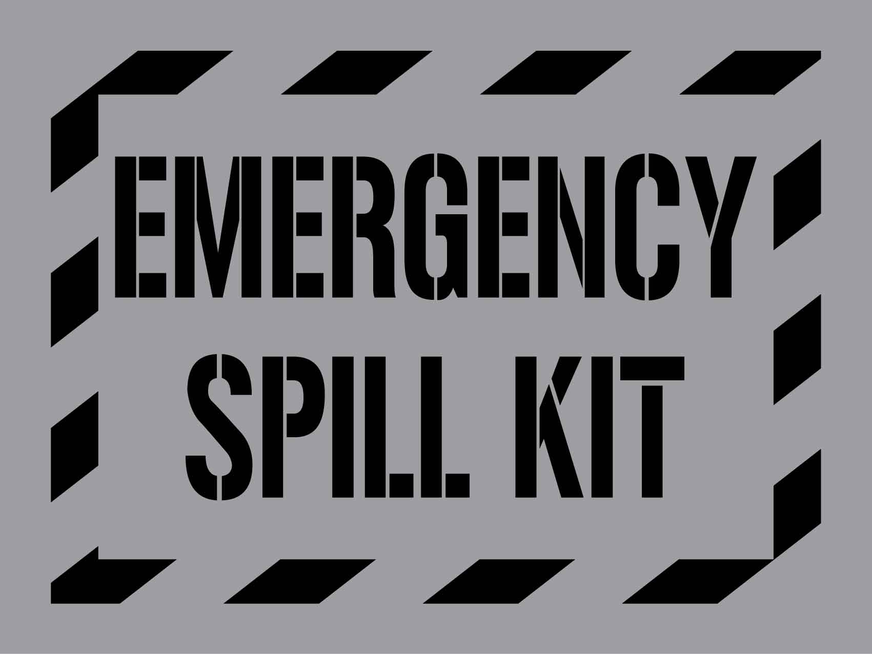 Emergency Spill Kit - Aluminium Composite Stencil - New Signs