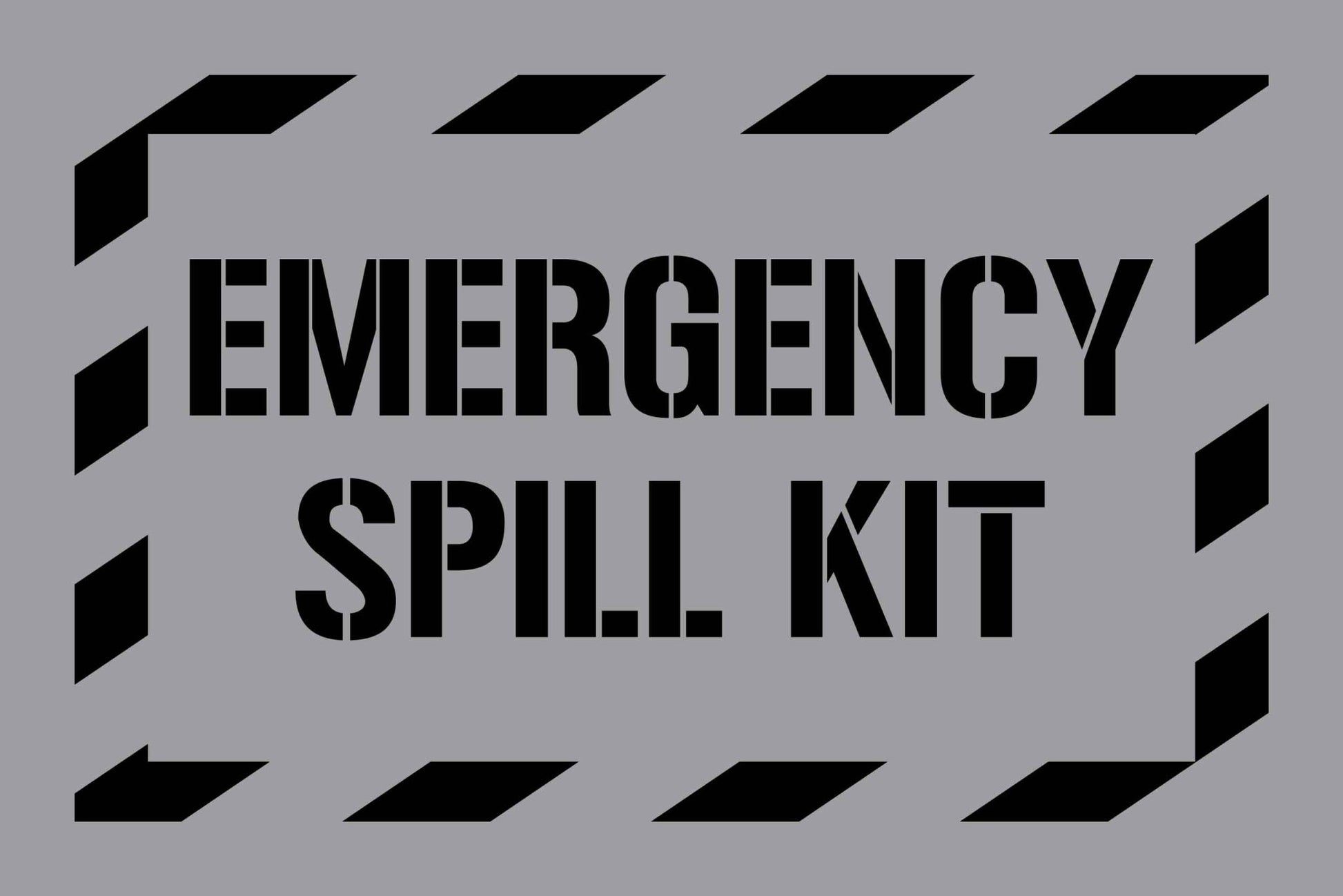 Emergency Spill Kit - Aluminium Composite Stencil - New Signs