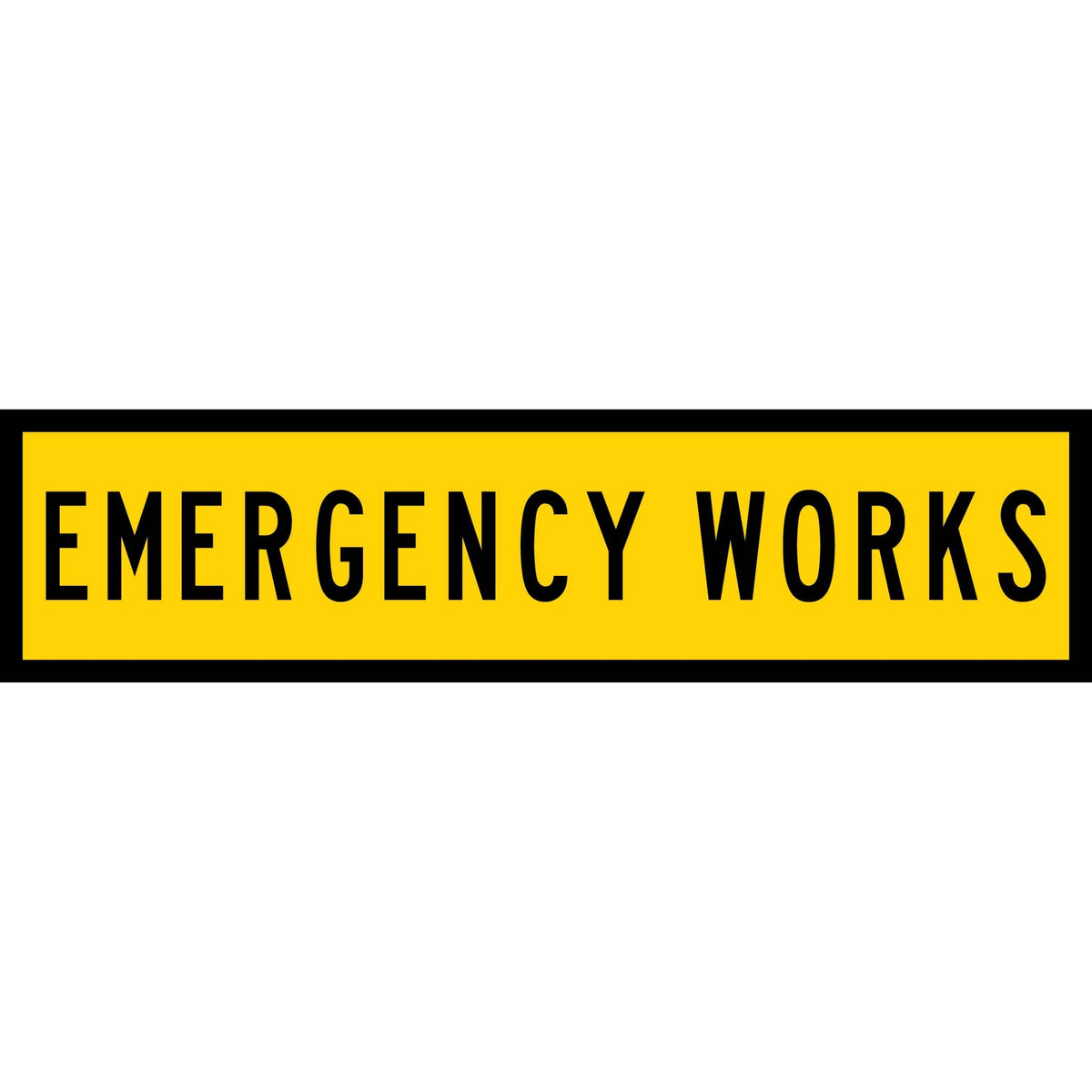Emergency Works Long Skinny Multi Message Traffic Sign – New Signs