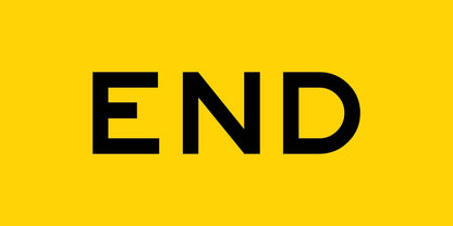 End Long Multi Message Traffic Sign - New Signs