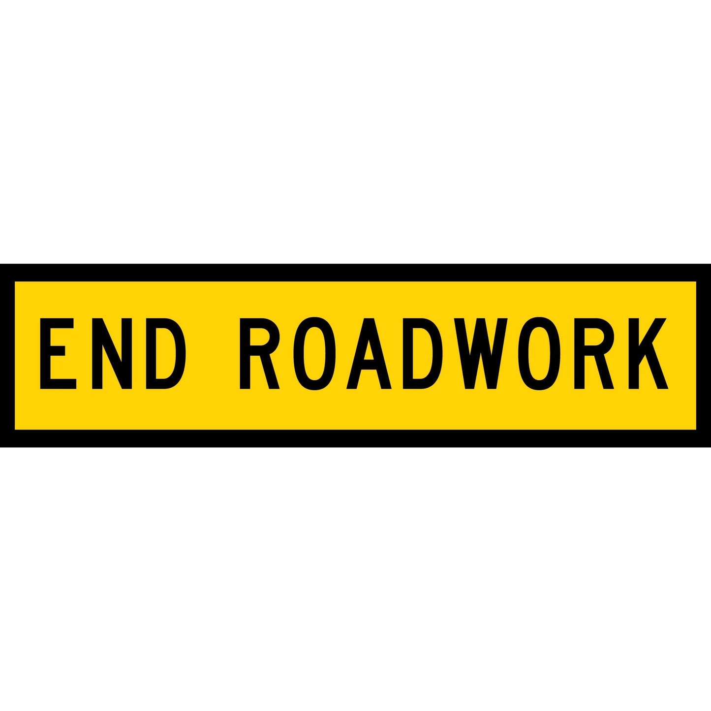 End Roadwork Long Skinny Multi Message Traffic Sign - New Signs