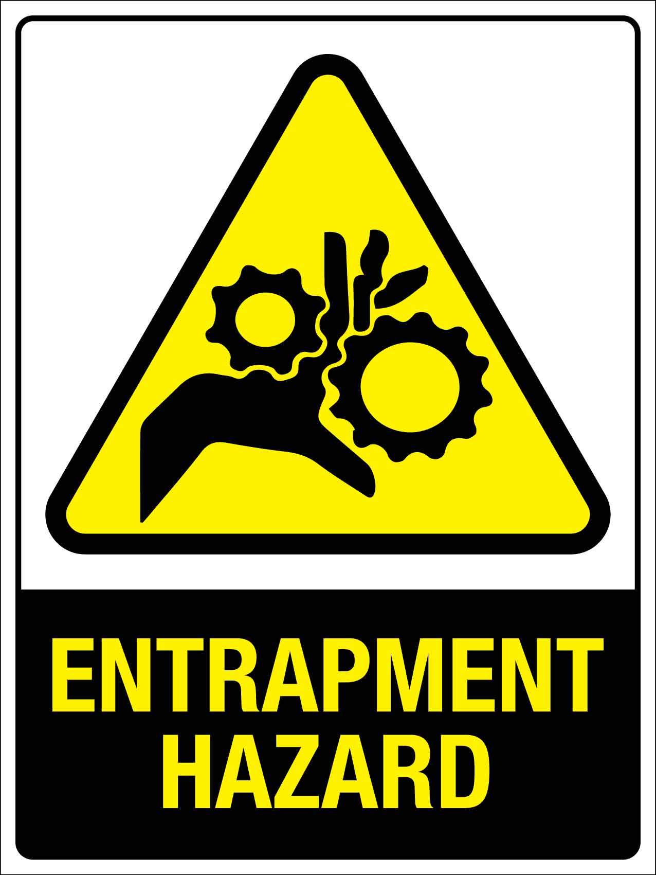 Entrapment Hazard Sign - New Signs