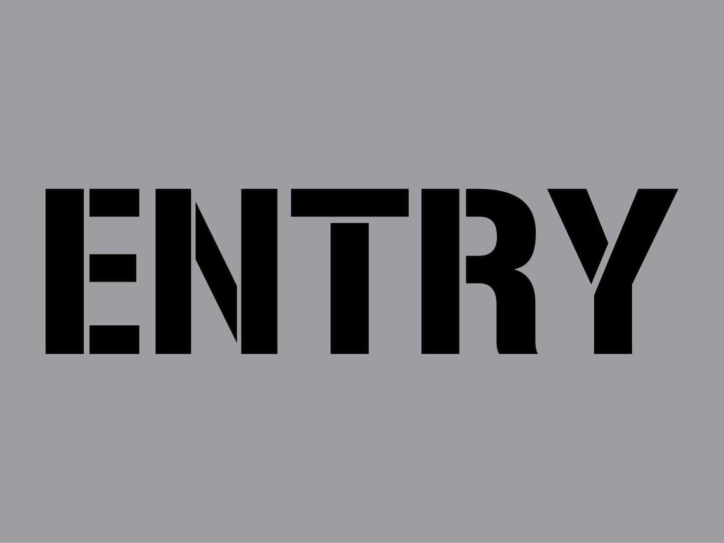 Entry - Aluminium Composite Stencil - New Signs