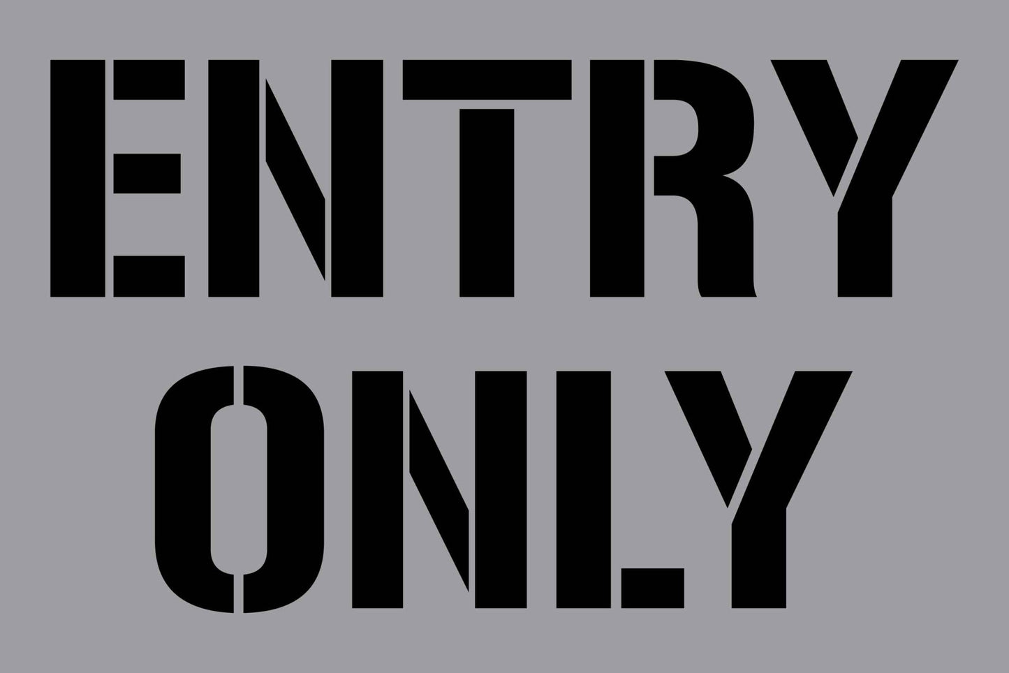 Entry Only - Aluminium Composite Stencil - New Signs