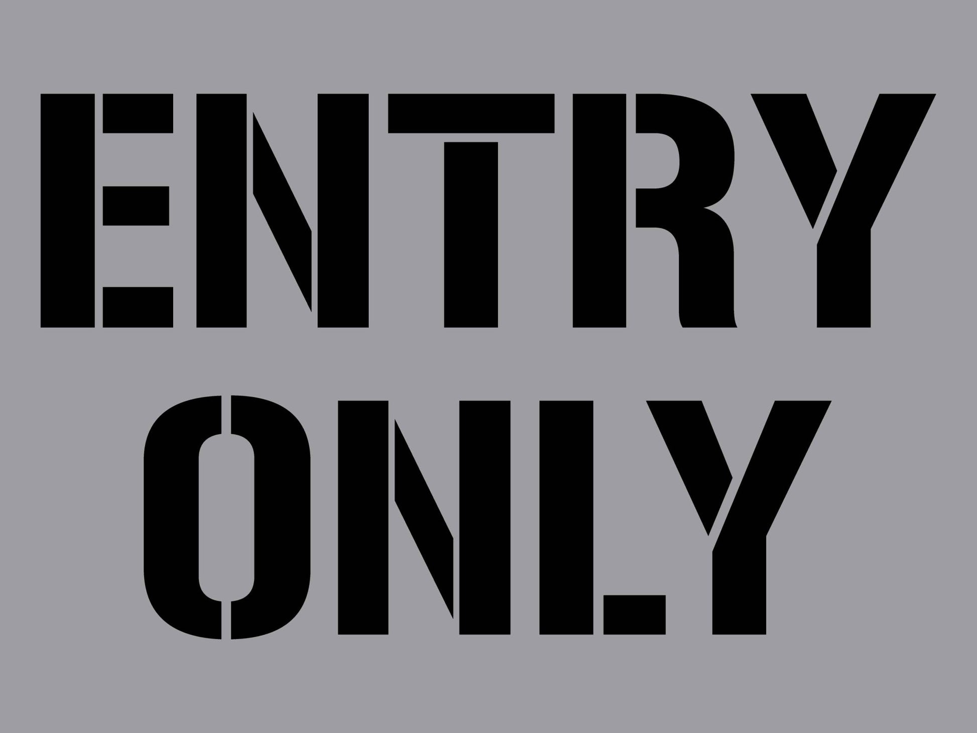 Entry Only - Aluminium Composite Stencil - New Signs