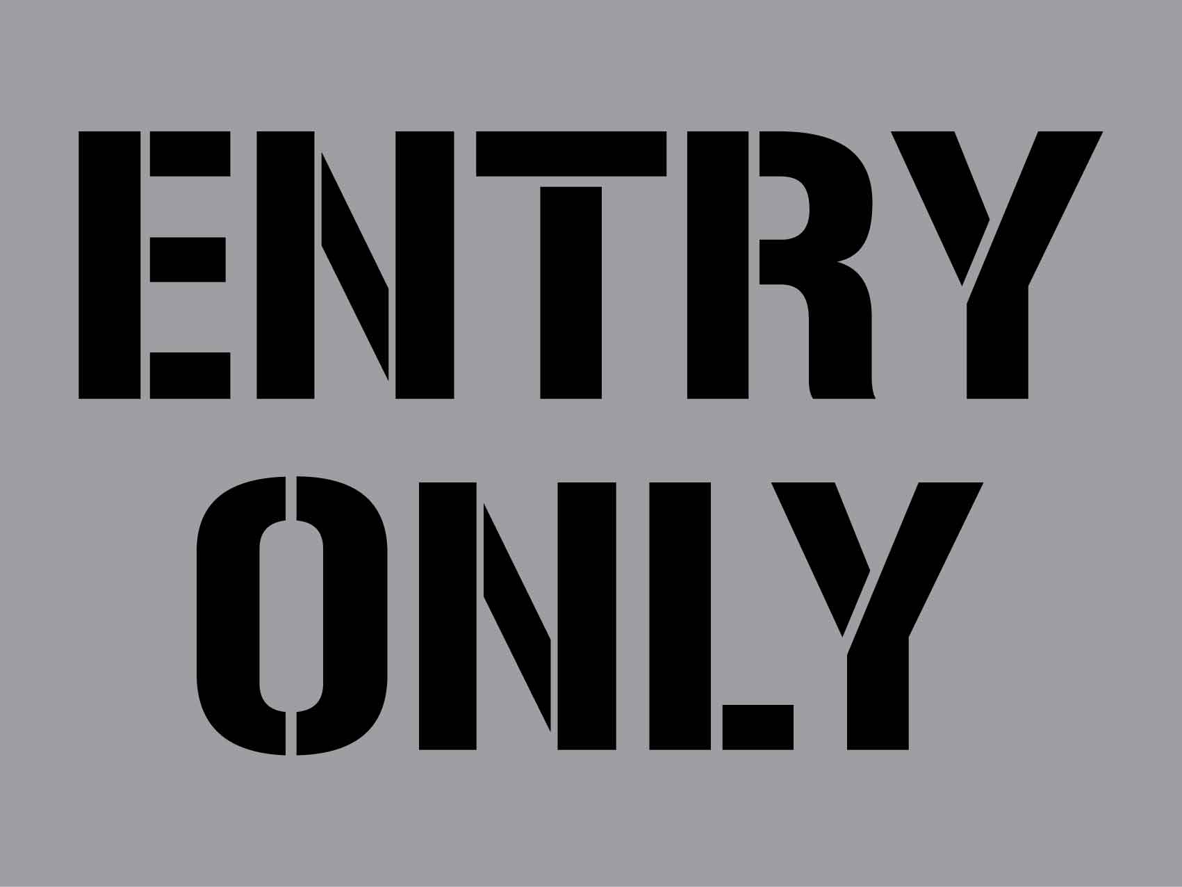 Entry Only - Aluminium Composite Stencil - New Signs