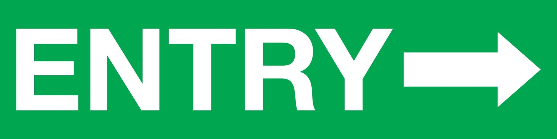 Entry Right Arrow - Landscape Corflute Toblerone Signs - New Signs